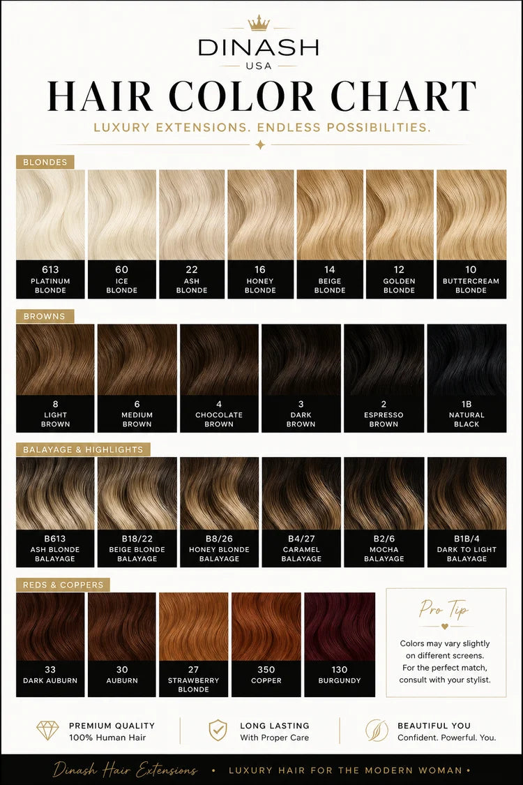 Dinash hair color chart