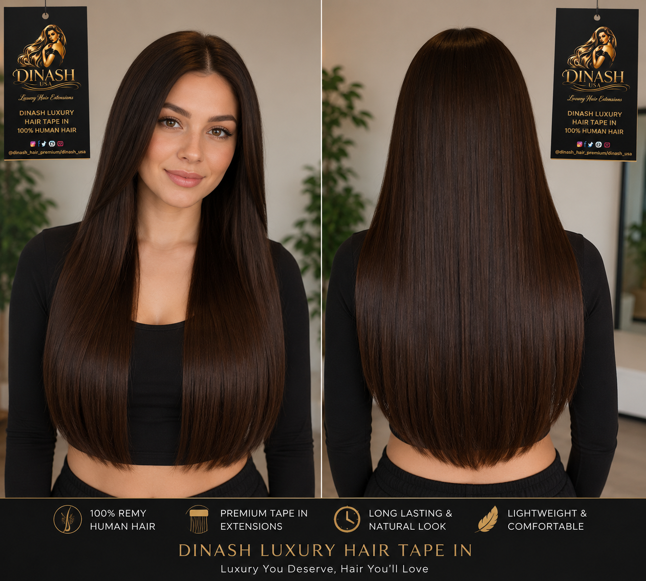 #2 Expresso Brown (Weft) - Straight