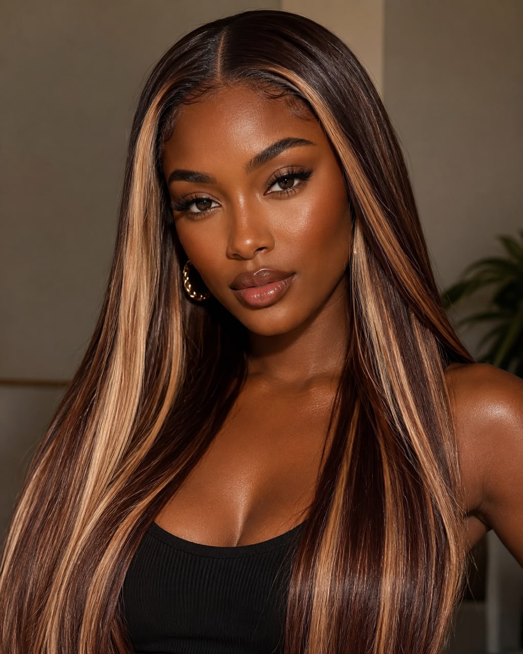 B1B/4 Dark to Light Balayage / Highlight Brown & Blonde (Weft) - Straight