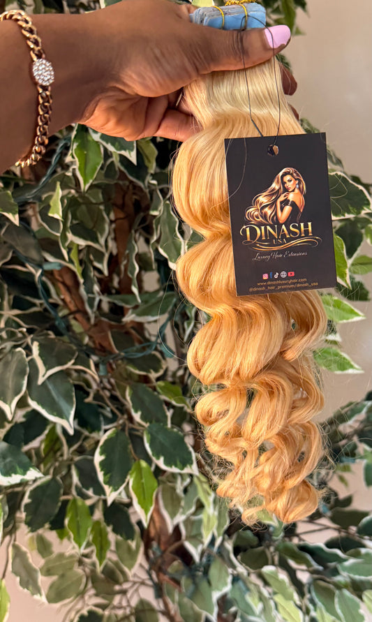 #14 Beige Blonde (Tape-in) Wavy