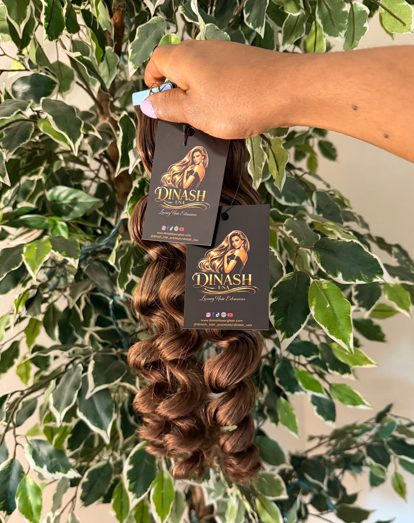 #B1B/4 Dark to Light Balayage - Dark Brown/Blonde (Tape-in) Wavy