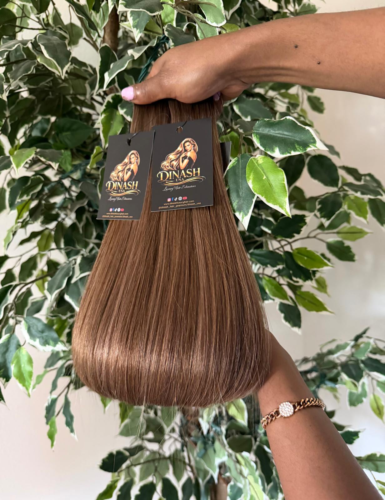 #B1B/4 Dark to Light Balayage - Dark Brown/Blonde (Tape-in) Wavy