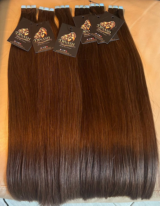 #4 Chocolate Brown:  (Tape-in) - Straight