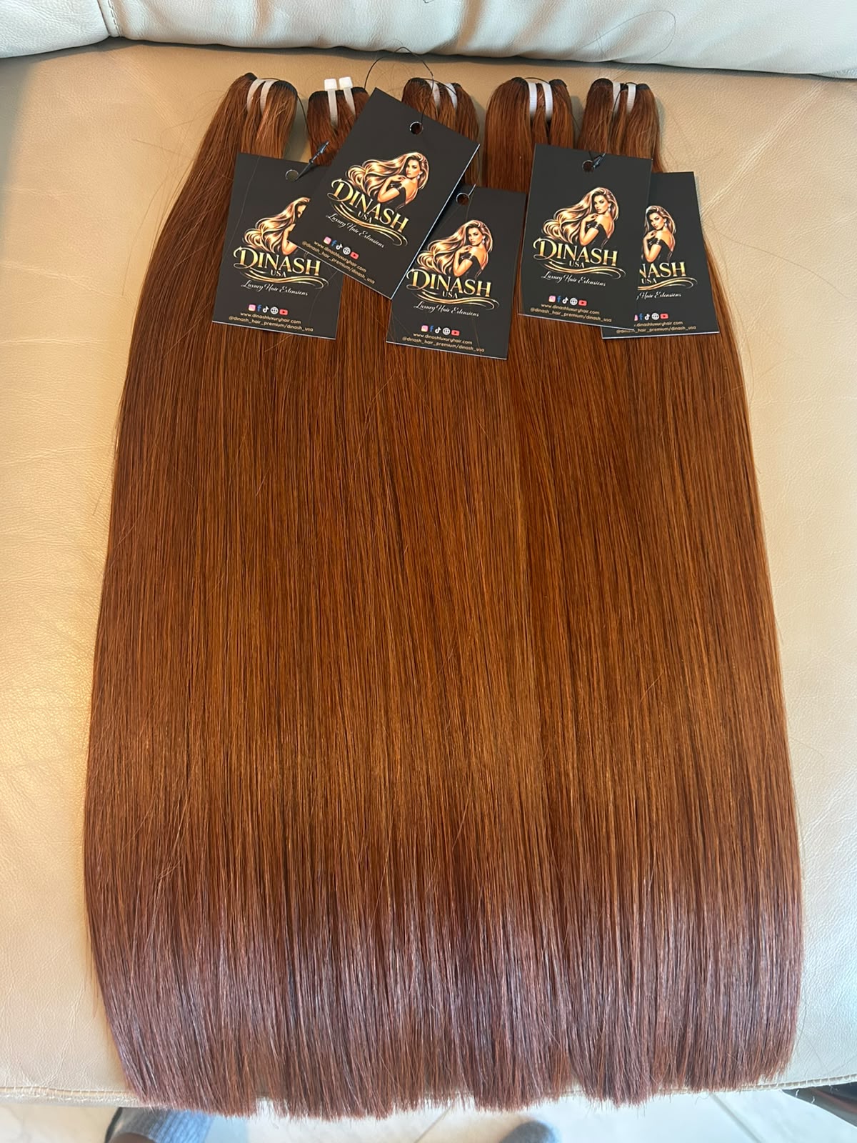 Strawberry Blonde/ Copper Red (#27) - Weft (Straight)