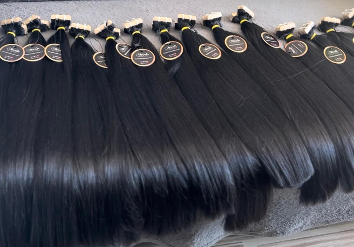 1B Natural Black - Straight (Weft)