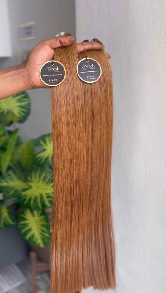 Copper / Golden Brown / Red (#350) - Weft (Straight)