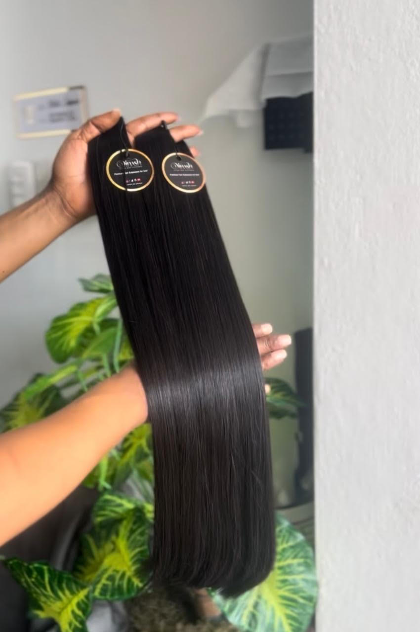 1B Natural Black - Straight (Weft)
