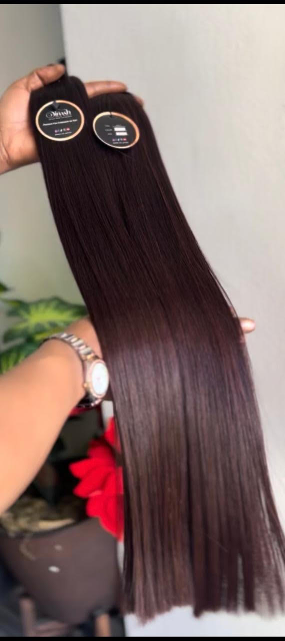 Dark Brown/Auburn (#30) - Straight - (Weft)