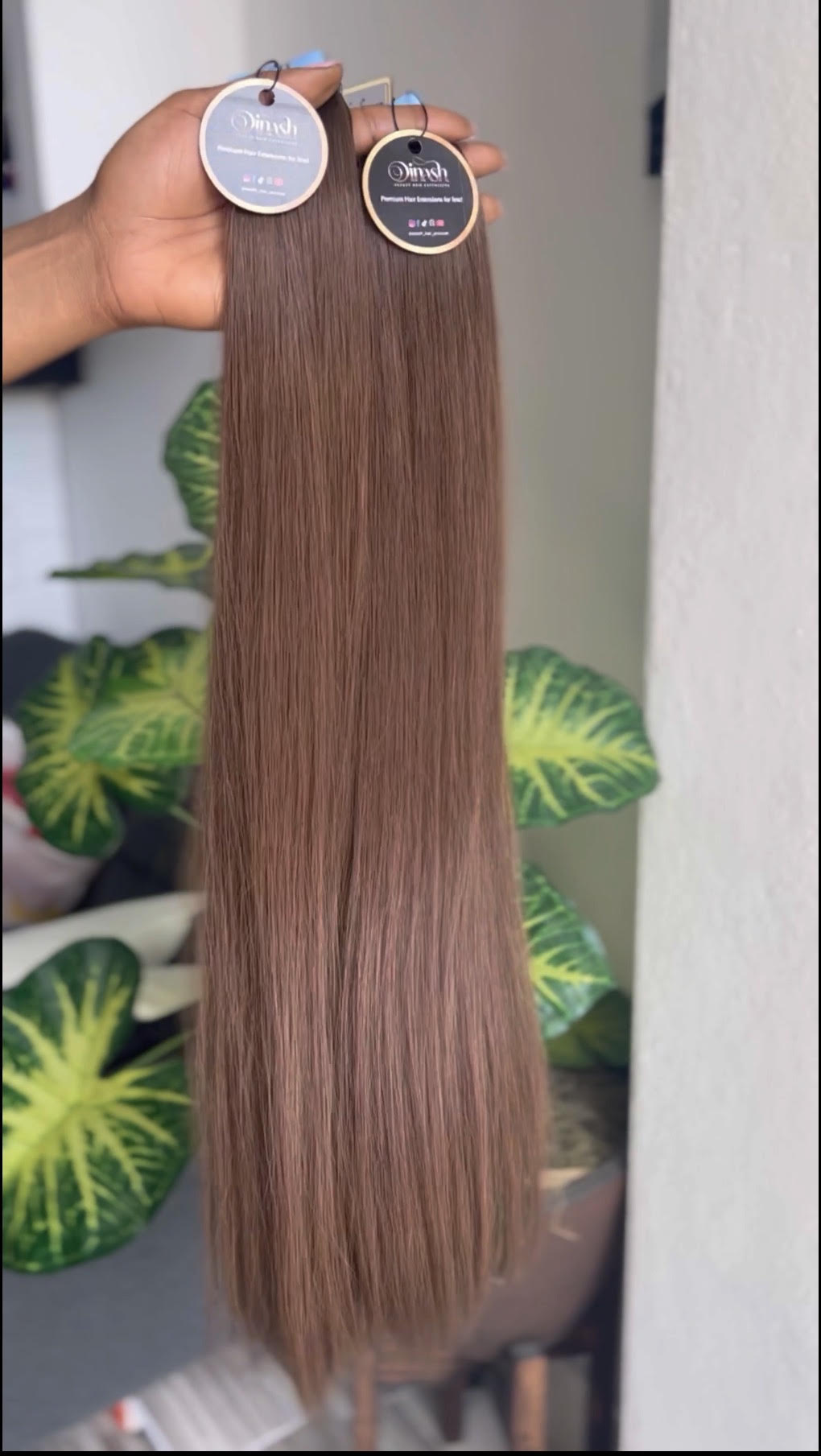 #6 Brown (Natural) :  (Weft) - Straight